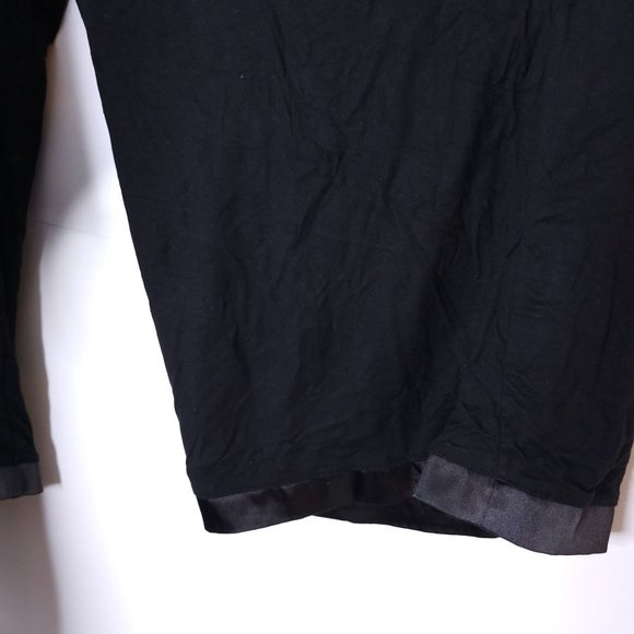 Boutique 2 Piece Comfy Stretchy Pajama Pant Set Satin Trim Black Women's sxz 2X - Picture 6 of 8